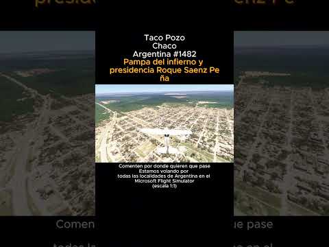 Taco Pozo, Chaco desde el Microsoft Flight Simulator #tacopozo #chaco #msfs #argentina