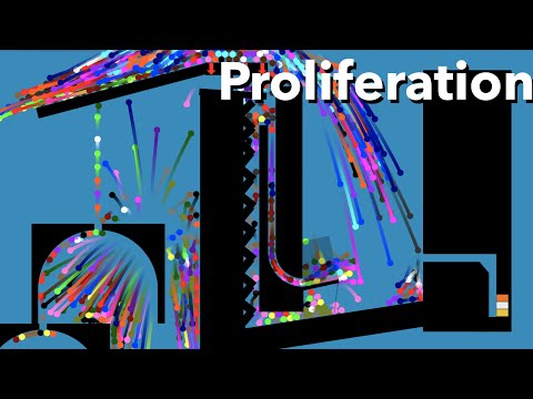 Proliferation Marble Race in Algodoo #1