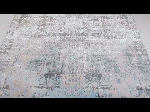 Турецкий ковер с бахромой 160×230 см серо-голубой REFORM CARPET IMAJ 1801, современный дизайн - фото 2 - id-p1837213748