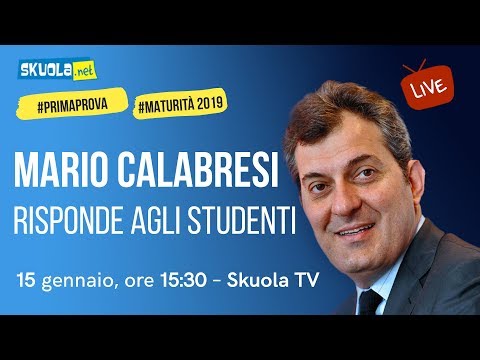 Mario Calabresi ospite della videochat