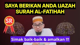 Download lagu Simak Baik-baik & Amalkan; Ijazah Surah Al-Fatihah | Ust Adi Hidayat mp3