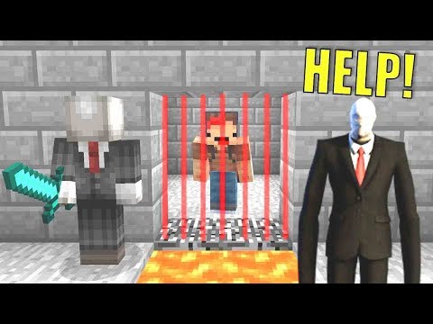100% IMPOSSIBLE TO ESCAPE SLENDERMAN PRISON IN MINECRAFT TROLL + ROLEPLAY!