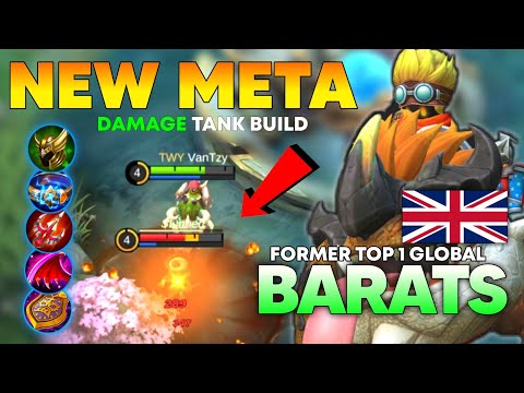 THE NEW META TANK DAMAGE BUILD BARATS | Former Top 1 Global Barats By Vantzy ~ MLBB