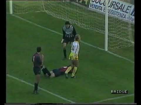 BOLOGNA LECCE 2-1  Serie a 1989  GEOVANI WAAS GIORDANO