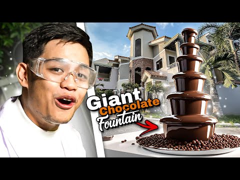 GIANT CHOCOLATE FOUNTAIN sa BG HOUSE