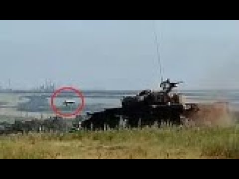 Russian T-72 Saved By Explosive Reactive Armor