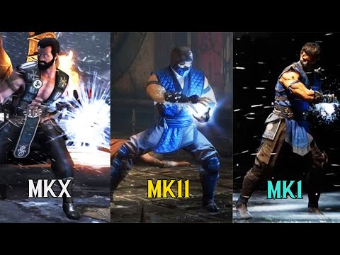Sub Zero Ice Ball - MKX vs MK11 vs MK1 Brutality