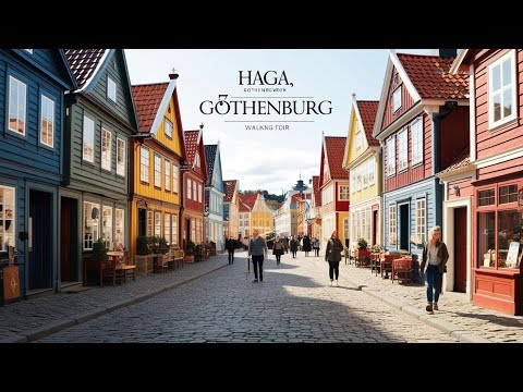🇸🇪 Haga, Gothenburg | Sweden’s Most Charming 17th Century  Historic District | Walking tour 4K video