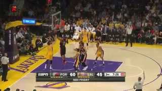Jeremy Lin's Offense & Defense Highlights 2015-04-04 Lakers VS Blazers 1080P