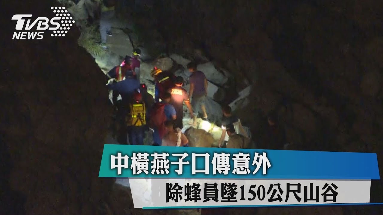 快訊／中橫燕子口傳意外　除蜂員墜150公尺山谷