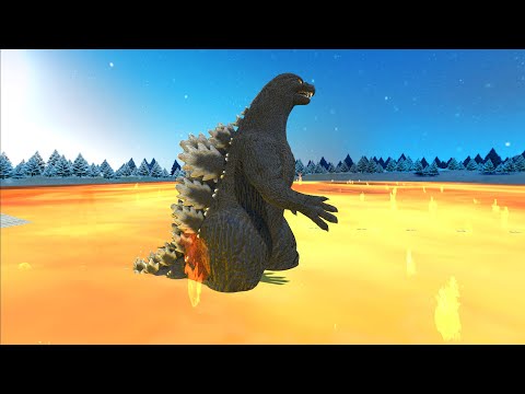 All Units Go Through Lava River | Who Can Survive? - Animal Revolt Battle Simulator