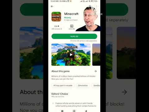 Gamer1298C - DOWNLOADING MINECRAFT FOR FREE IN MOBILE||GAMER1298C||GOOGLE PLAY STORE