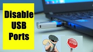 How to Disable usb ports in windows 10