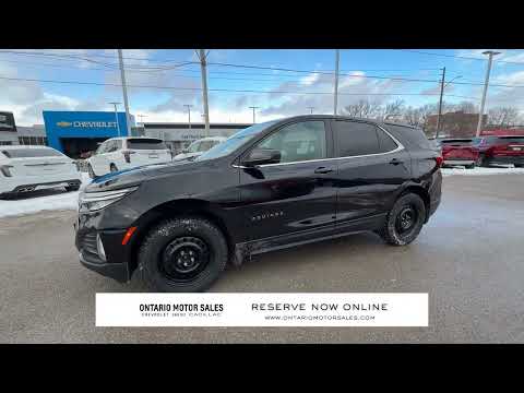 2022 Chevrolet Equinox AWD LT in Black for sale at Ontario Motor Sales in Oshawa, ON