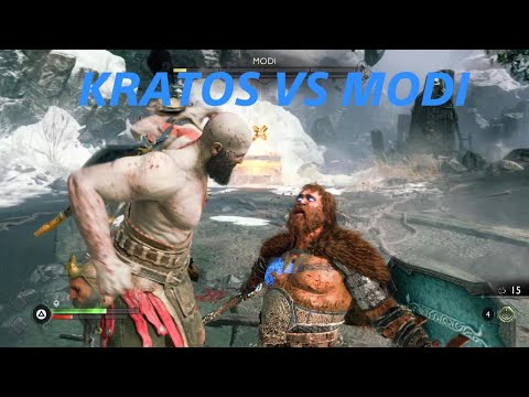 KRATOS VS MODI - God of War Ragnarök VALHALLA DLC
