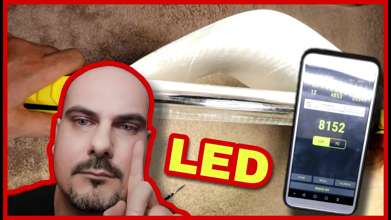 How to make a powerful portable spotlight with a rechargeable Parkside LIDL LED lamp