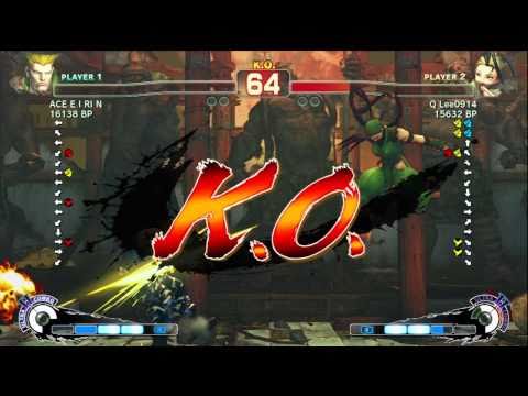 ACE・EIRIN [Guile] vs Q LEE0914 [Ibuki] SSF4 Japanese Online Ranked Matches - TRUE-HD