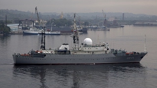 Russian spy ship off the coast of Delaware  SSV-175 Viktor Leonov оспаривать измена