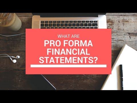 What are pro forma financial statements?
