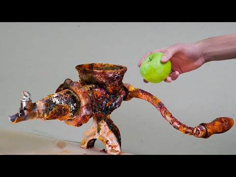 Old juicer restoration | 70 years old hand juice press restoration