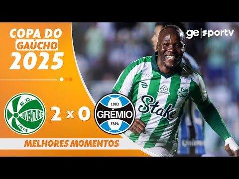 JUVENTUDE 2 X 0 GRÊMIO | MELHORES MOMENTOS | CAMPEONATO GAÚCHO 2025 | ge.globo