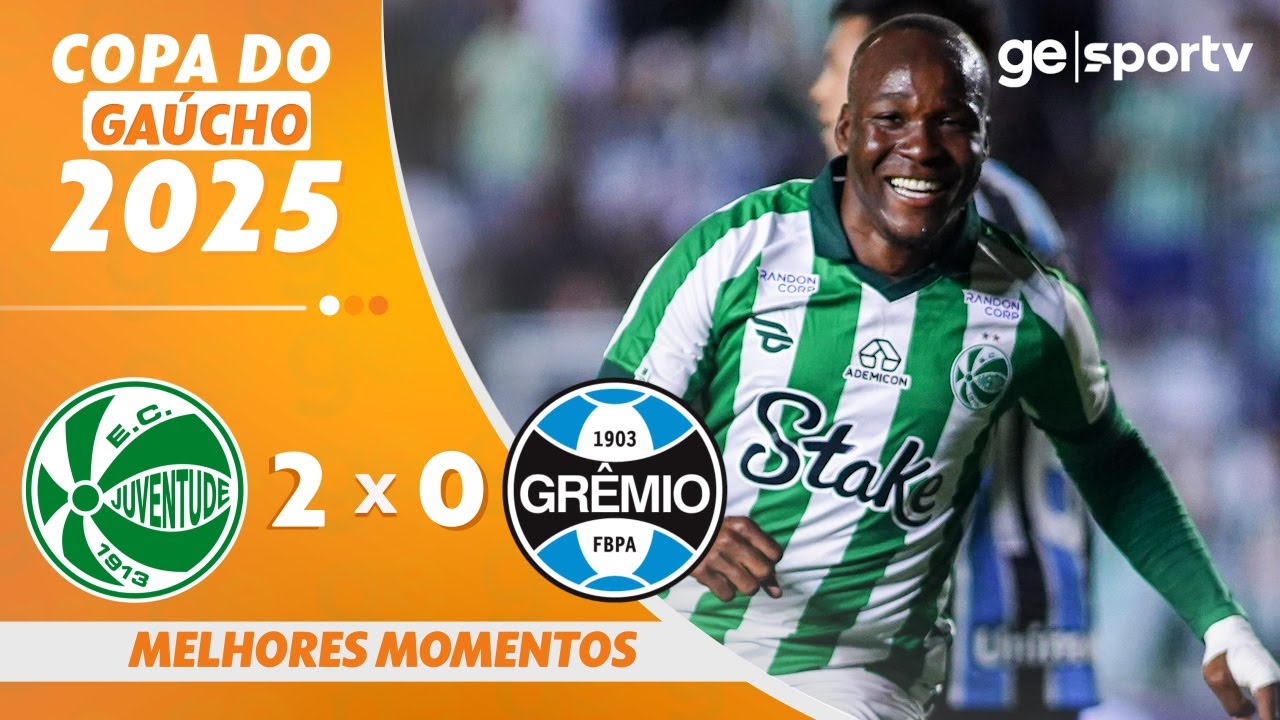 JUVENTUDE 2 X 0 GRÊMIO | MELHORES MOMENTOS | CAMPEONATO GAÚCHO 2025 | ge.globo