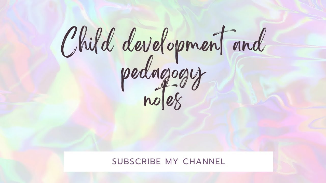 PSTET CDP || CDP notes #pstet_cdp #pstet#ctet#cdp#pedagogy #childdevelopmentandpedagogy