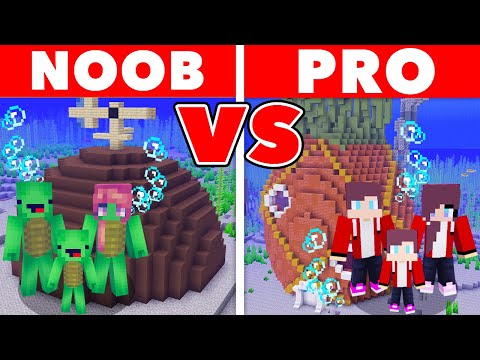 EPIC Sponge Bob Build Battle: NOOB vs PRO!