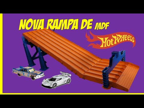NOVA RAMPA DE MDF PARA SPRINT - HOT WHEELS
