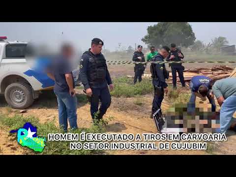 Homem é executado a tiros em carvoaria setor industrial de Cujubim