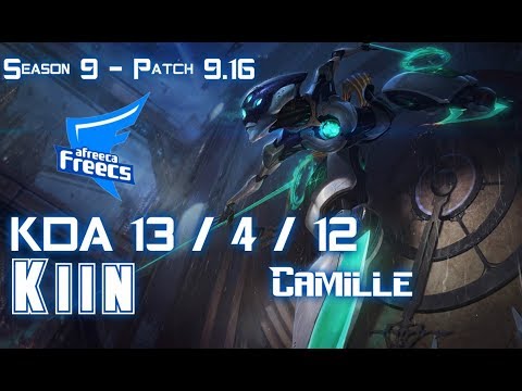 AFs Kiin CAMILLE vs AKALI Top - Patch 9.16 KR Ranked