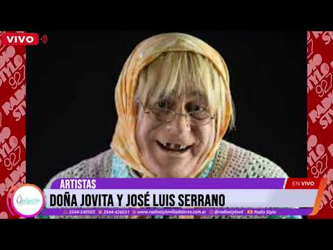 José Luis Serrano y Doña Jovita en la mañana de radio Stylo.