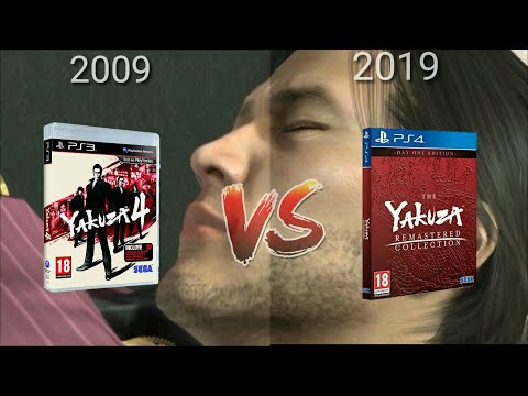Yakuza 4 | Original PS3 VS Remastered PS4 - Gameplay Comparison