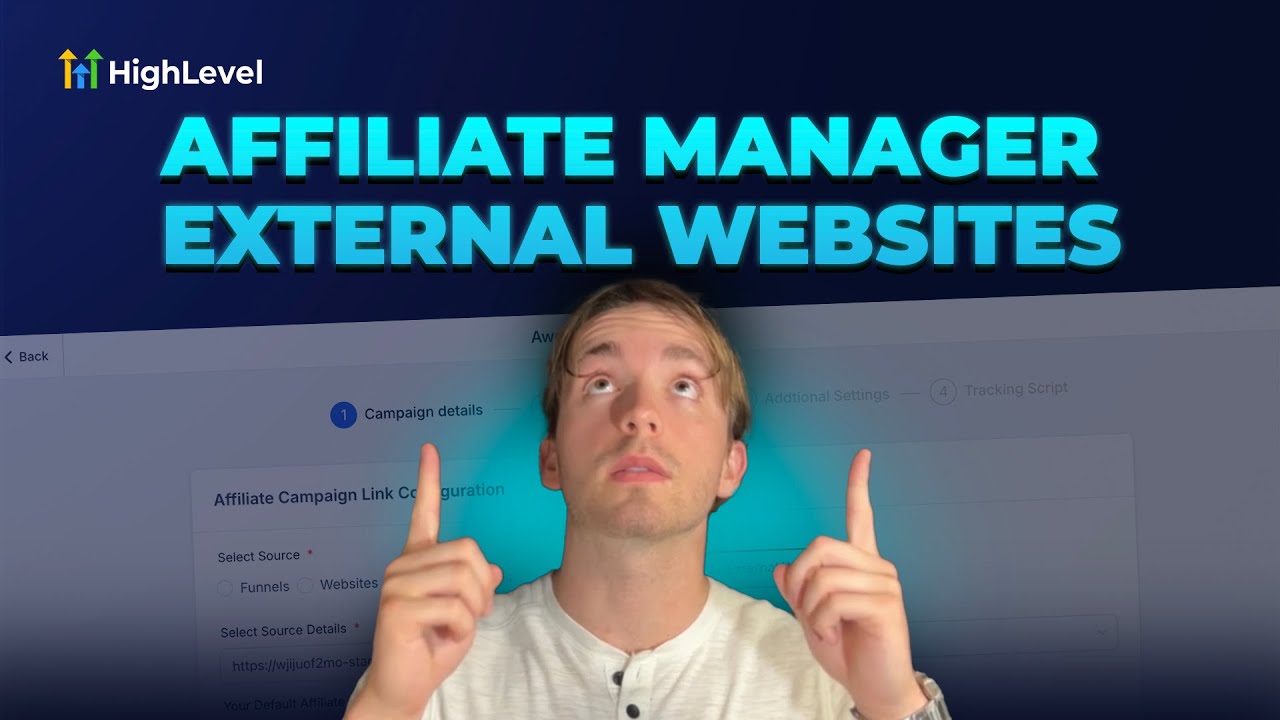How to Create Affiliate Campaigns using External Websites