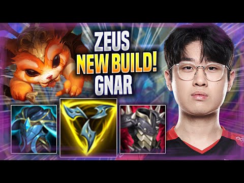 ZEUS TRIES NEW GNAR BUILD! - T1 Zeus Plays Gnar TOP vs Kayle! | Season 2022