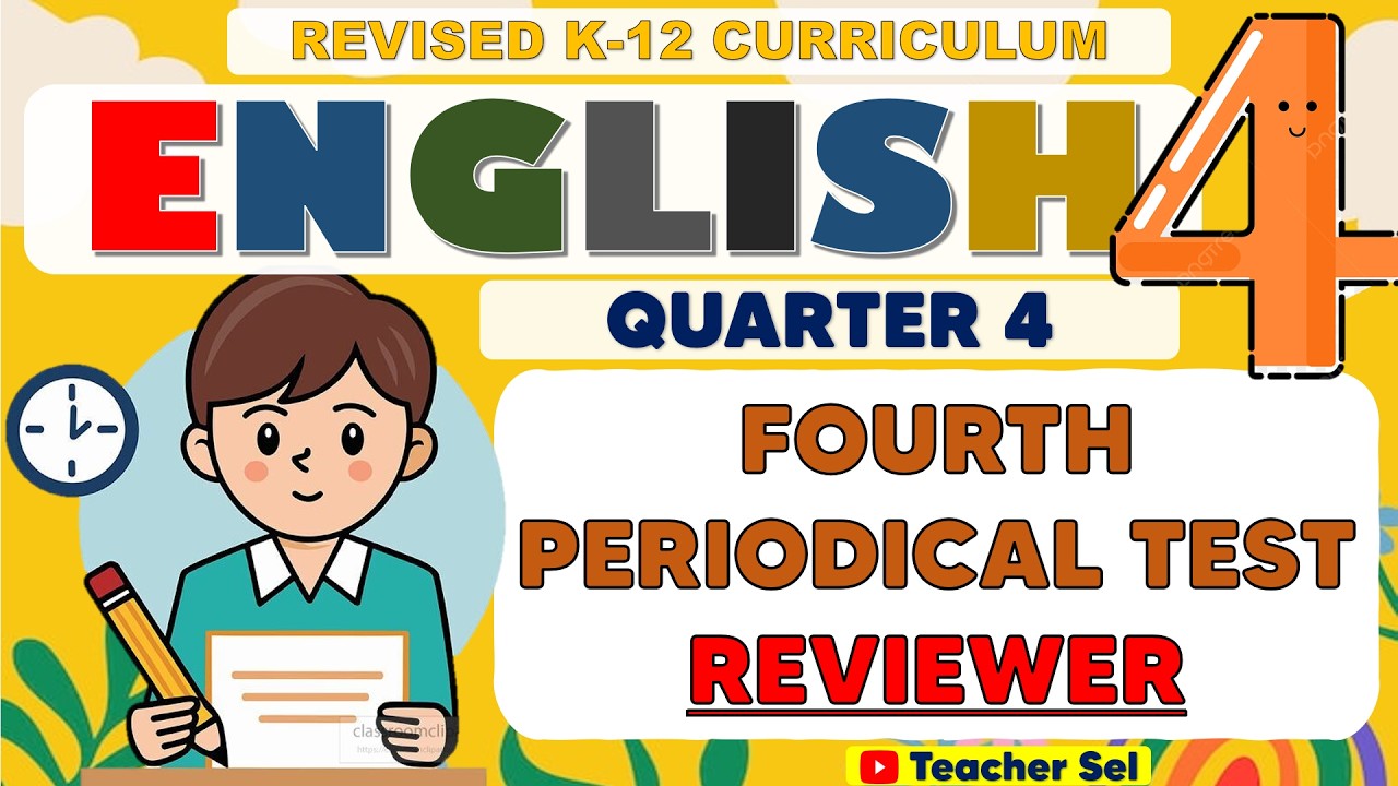 Grade 4 English 4 Fourth Periodical Test Reviewer (Quarter 4) Revised K-12 #reviewer #Grade4
