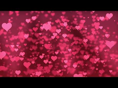 4K ABSTRACT GRADIENT BACKGROUND | RED hearts infinite loop Valentine's day | FONDO CORAZONES