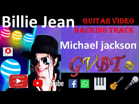 Billie Jean Michael Jackson GVBT Guitar Video Backing Track - Scrolling tablature, chords and lyrics