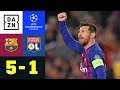2 Tore, 2 Vorlagen! Magischer Lionel Messi Glänzt: FC Barcelona - Lyon 5:1 | Champions League | DAZN