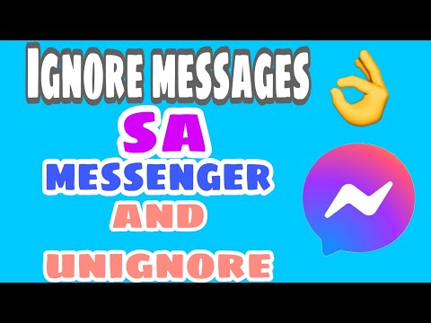 how to see ignore group in messenger
