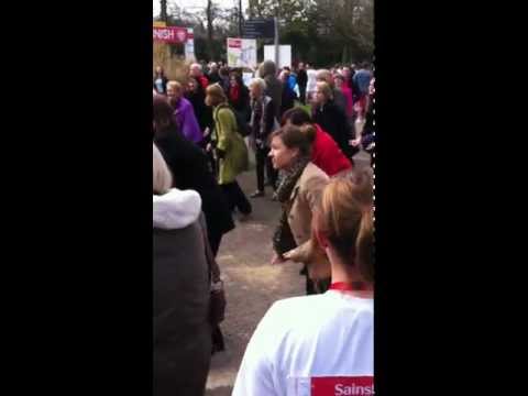Sport Relief Rock Choir Flash Mob Norwich