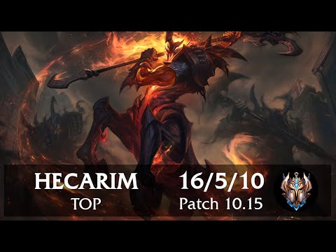 Hecarim Top vs Irelia | Pinoy Challenger Replay Patch 10.15