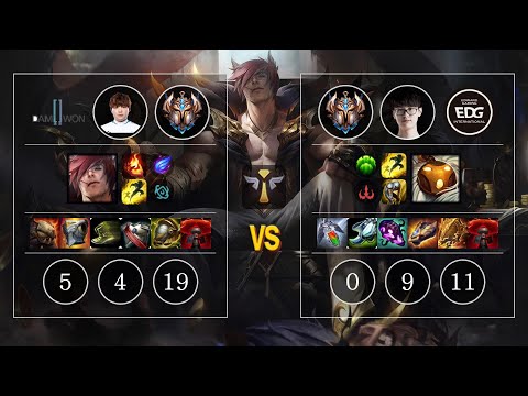 DWG BeryL Sett vs EDG Meiko Bard Sup - KR Patch 10.13