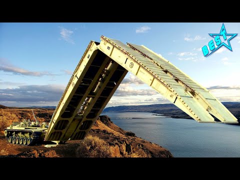 Military Best: US build MASSIVE BRIDGE IN SECONDS! Bridge Tanks in action! M60 and M1074!