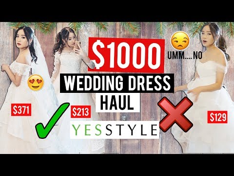 試穿：YESSTYLE 婚紗 | 值得嗎？ (Try on: WEDDING DRESSES from YESSTYLE | Was it worth it?)