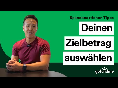 Auswählen eines Zielbetrags für deine GoFundMe-Spendenaktion