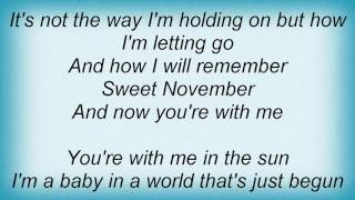 Heather Nova - Sweet November Lyrics