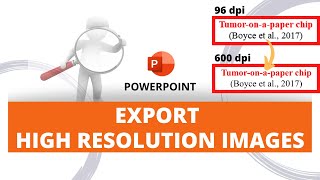 ✫ PowerPoint: Export High Resolution Images ✫✫✫ Create Publication Quality images (600 dpi image) ✫
