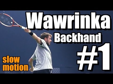 Stanislas Wawrinka in Super Slow Motion | Backhand #1 | Western & Southern Open 2014