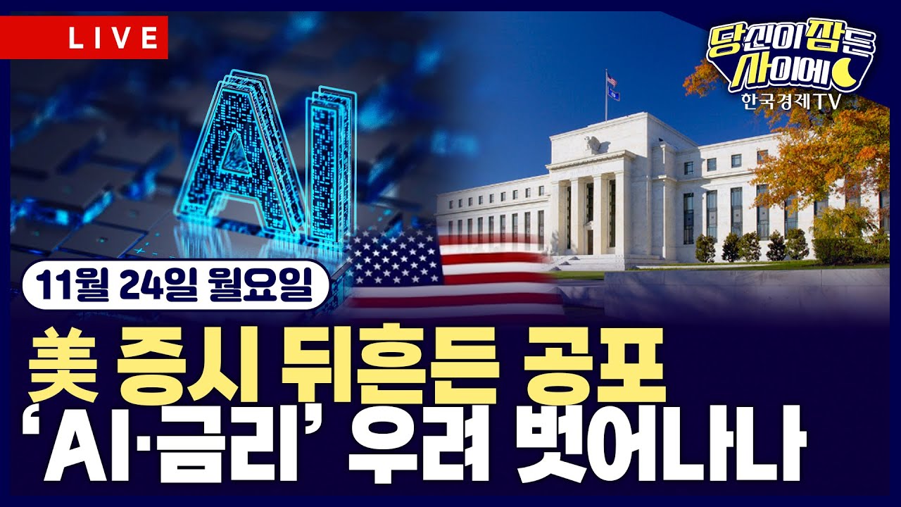 [🔴11/24 #당잠사] 美, 엔비디아 AI칩 中 판매 허용 검토 | 뉴욕 연은 총재 “12월 금리인하 여지 남아” | #엔